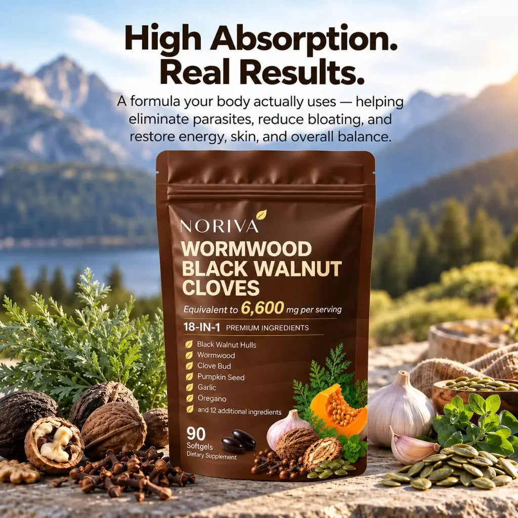 Flush Out Hidden Parasites & Larvae with Wormwood, Black Walnut & Cloves